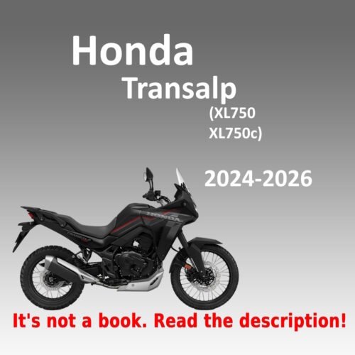 2025-2026 Honda Transalp XL750 and XL750C E-Clutch service manual PDF, Honda part number 62MLC05